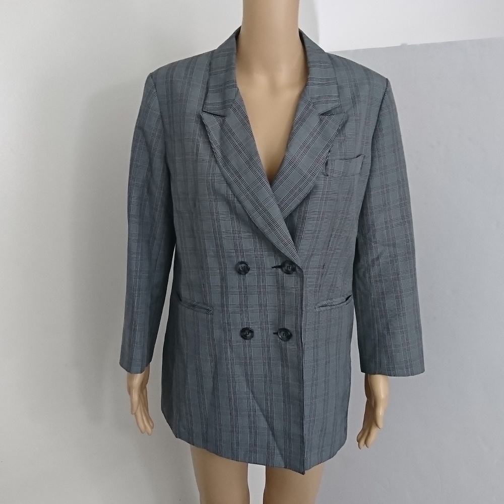 NWT Whitney Eve Plaid Double Breasted Coat Size 4